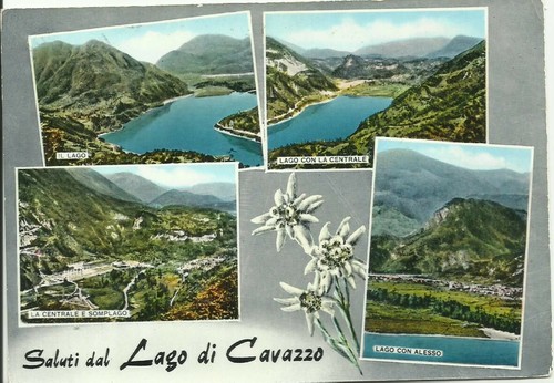 Cartolina saluti dal - saluti, lago